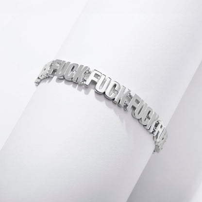 Fuck Fuck Fuck Chain Bracelet - Starry Skies Austin