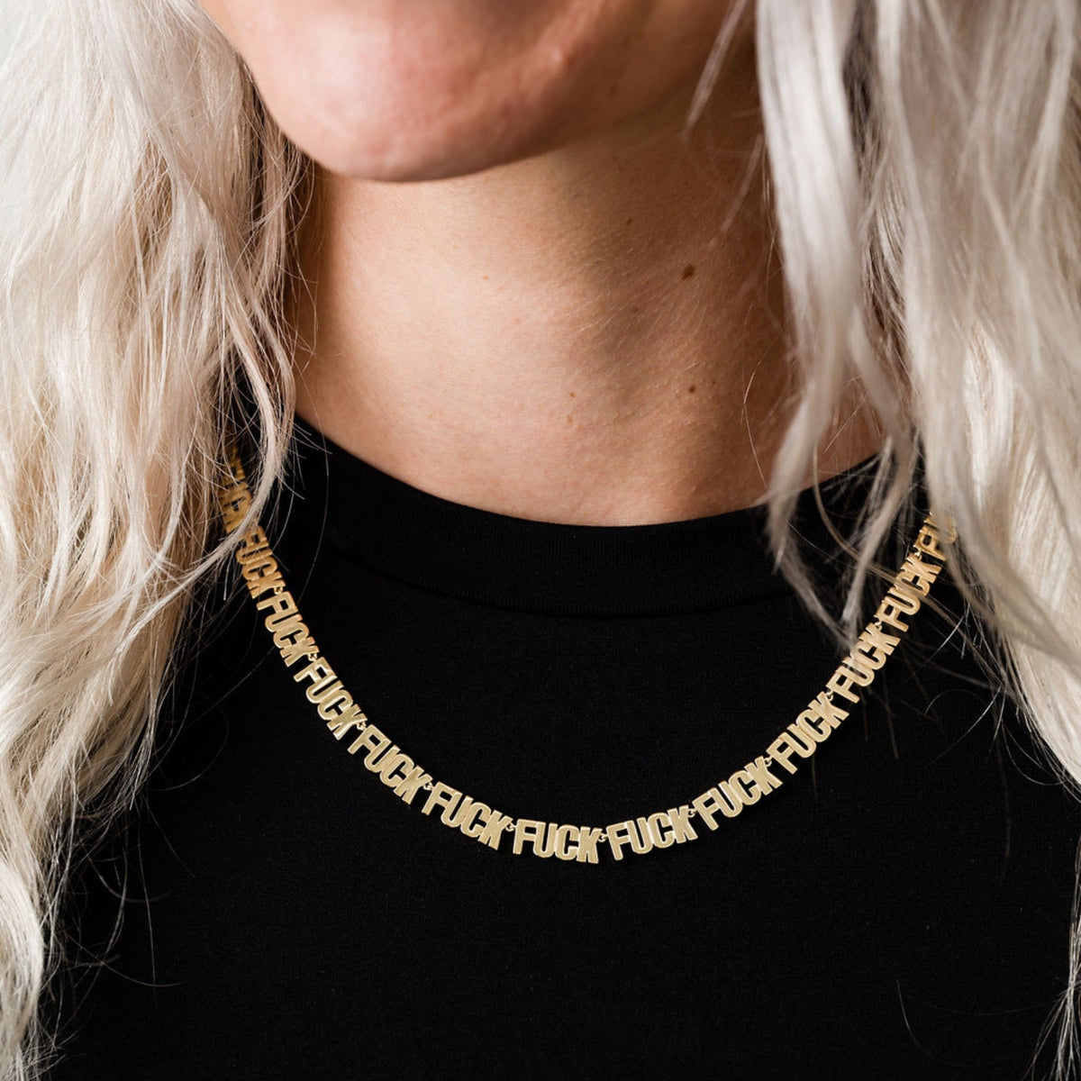 Fuck Fuck Fuck Chain Necklace - Starry Skies Austin