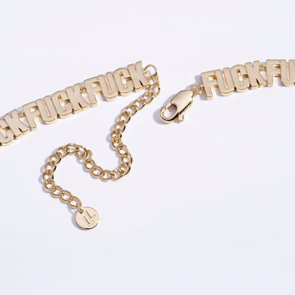 Fuck Fuck Fuck Chain Necklace - Starry Skies Austin