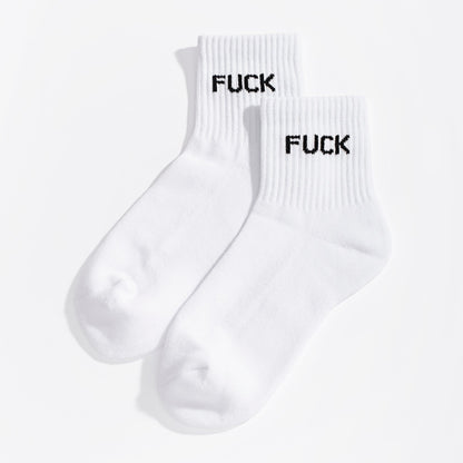 Fuck Quarter Crew Socks - Starry Skies Austin