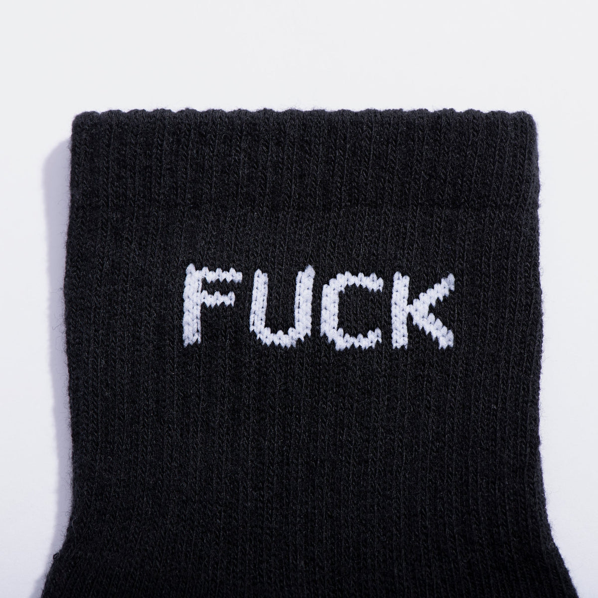 Fuck Quarter Crew Socks - Starry Skies Austin