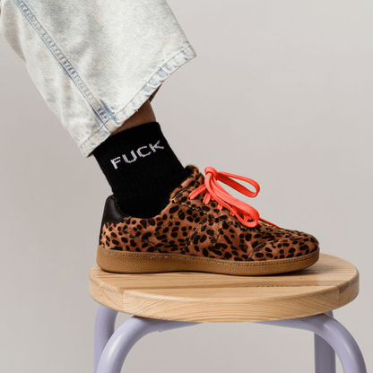 Fuck Quarter Crew Socks - Starry Skies Austin