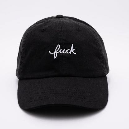 Fuck Script Baseball Hat - Starry Skies Austin