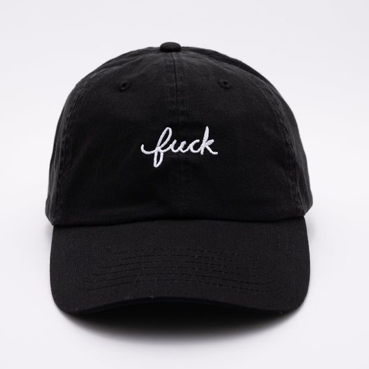 Fuck Script Baseball Hat - Starry Skies Austin