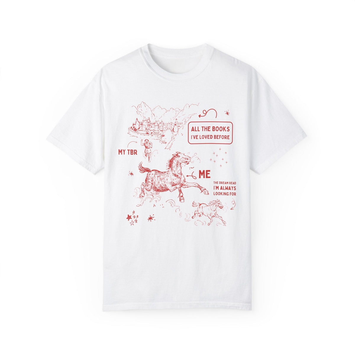 Funny Bookish T-Shirt for Bookworm - Starry Skies Austin