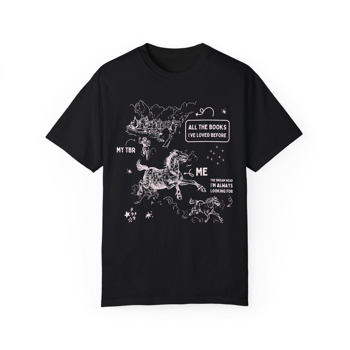 Funny Bookish T-Shirt for Bookworm - Starry Skies Austin