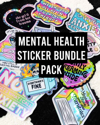 Funny Mental Health Sticker Pack - Starry Skies Austin