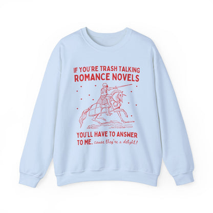 Funny Saying Bookworm Crewneck for Romance Reader - Starry Skies Austin