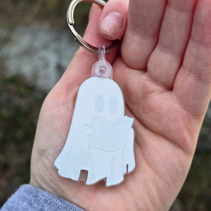 Ghost Reading A Court if Mist and Fury Keychain - Starry Skies Austin