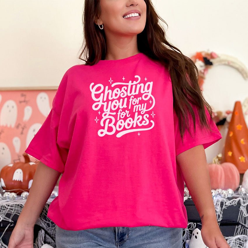 Ghosting You for My Books Gildan Softstyle Shirt - Starry Skies Austin