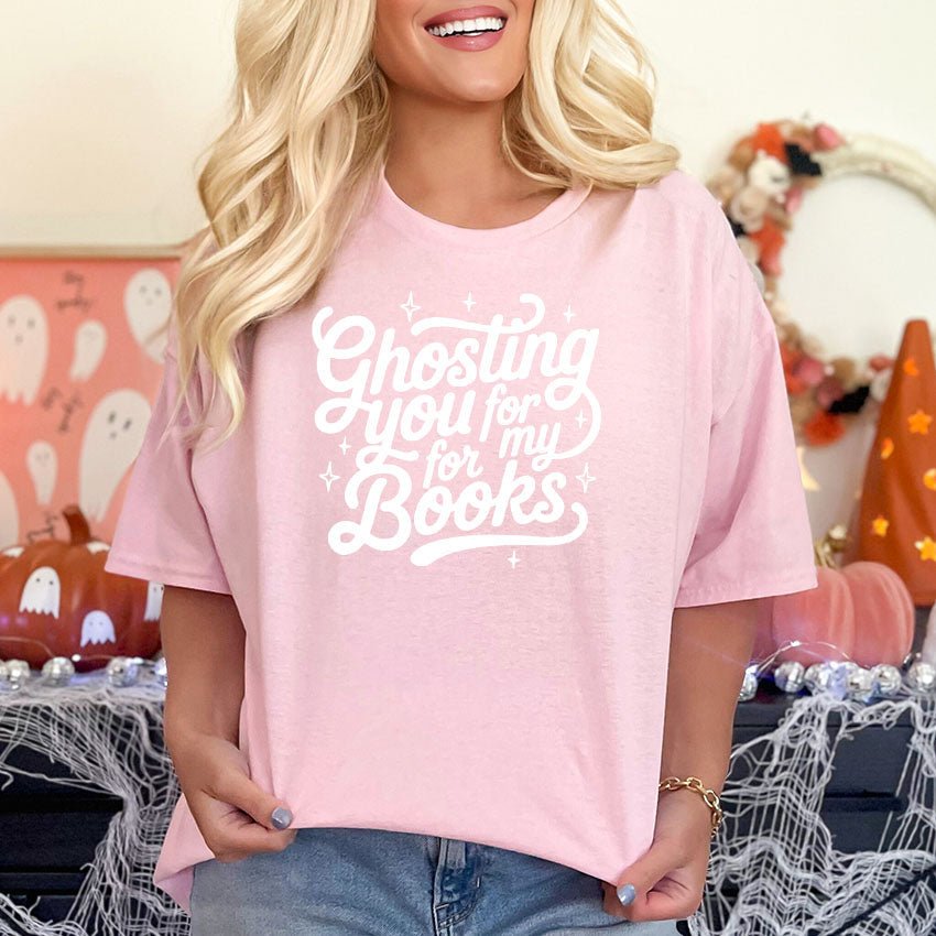 Ghosting You for My Books Gildan Softstyle Shirt - Starry Skies Austin