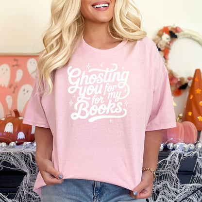 Ghosting You for My Books Gildan Softstyle Shirt - Starry Skies Austin