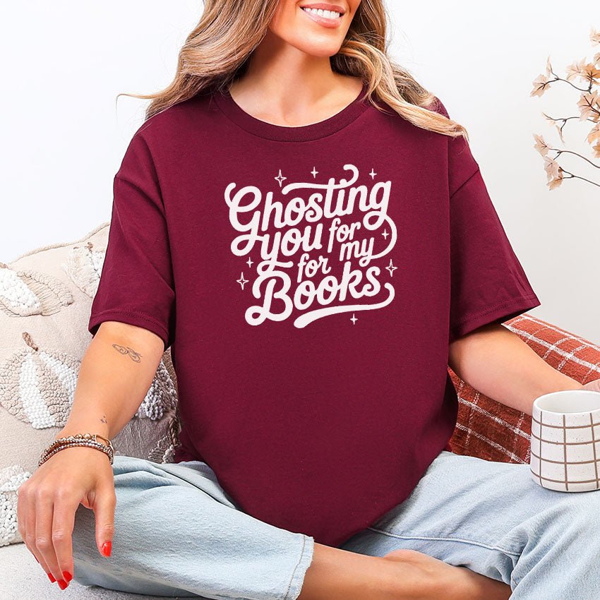 Ghosting You for My Books Gildan Softstyle Shirt - Starry Skies Austin