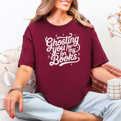 Ghosting You for My Books Gildan Softstyle Shirt - Starry Skies Austin