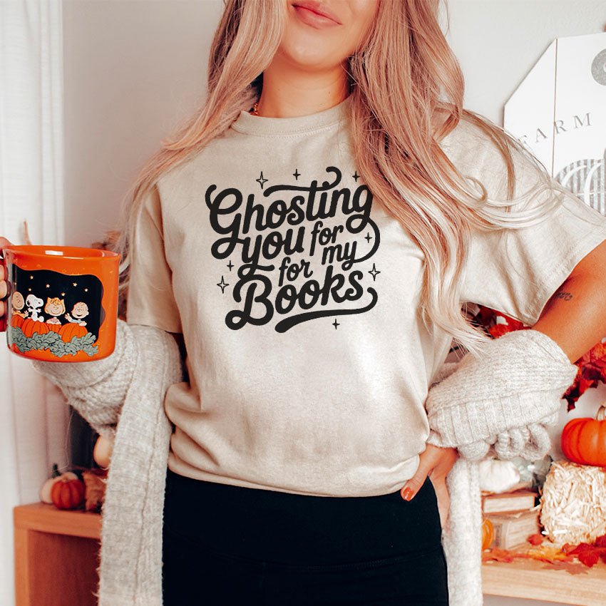 Ghosting You for My Books Gildan Softstyle Shirt - Starry Skies Austin