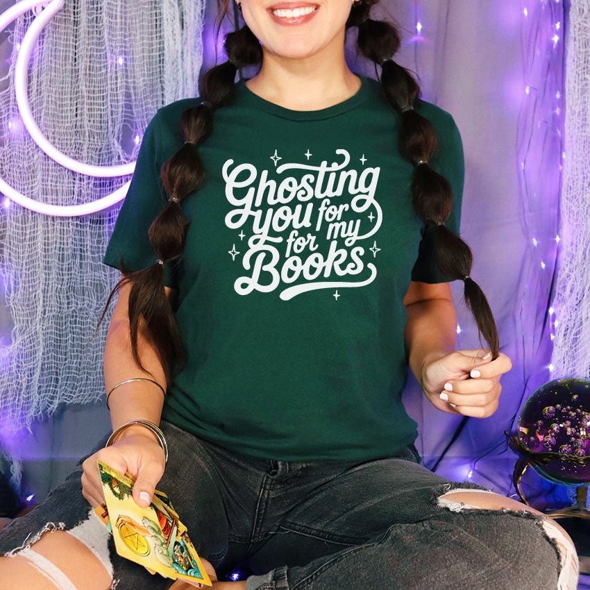 Ghosting You for My Books Gildan Softstyle Shirt - Starry Skies Austin