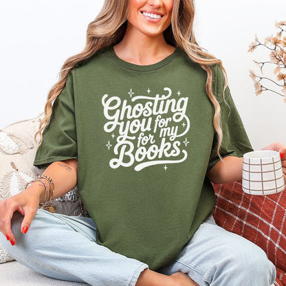 Ghosting You for My Books Gildan Softstyle Shirt - Starry Skies Austin
