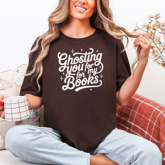 Ghosting You for My Books Gildan Softstyle Shirt - Starry Skies Austin