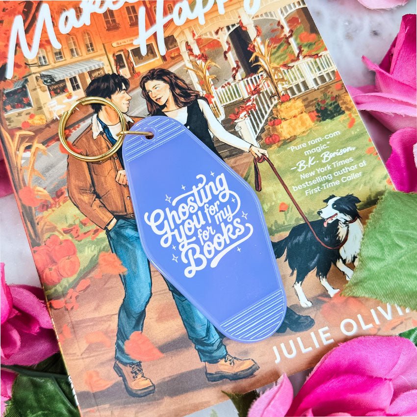 Ghosting You for My Books Retro Motel Keychain - Starry Skies Austin