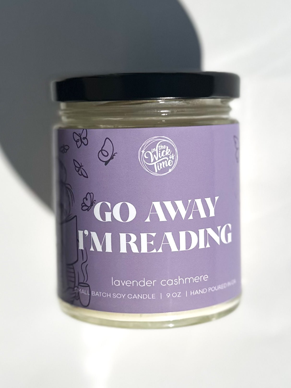 Go Away, I���m Reading Candle - Starry Skies Austin