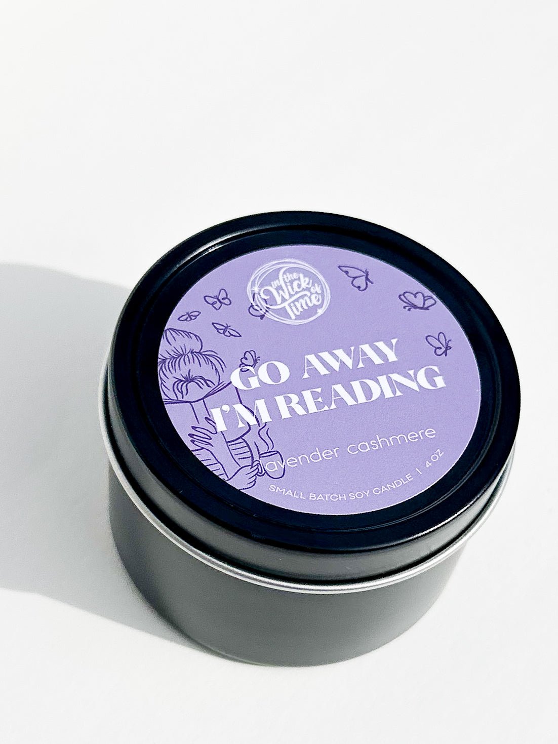 Go Away I'm Reading Candle 4 OZ - Starry Skies Austin