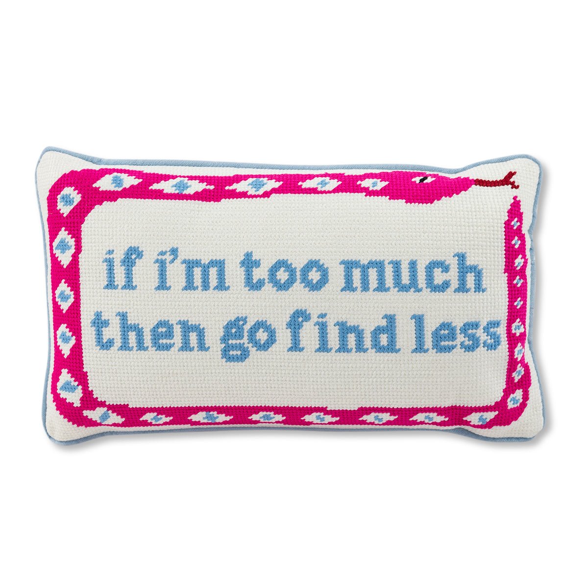 Go Find Less Needlepoint Pillow - Starry Skies Austin