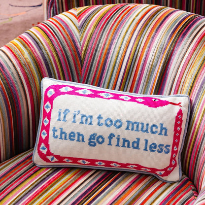 Go Find Less Needlepoint Pillow - Starry Skies Austin