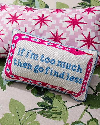 Go Find Less Needlepoint Pillow - Starry Skies Austin