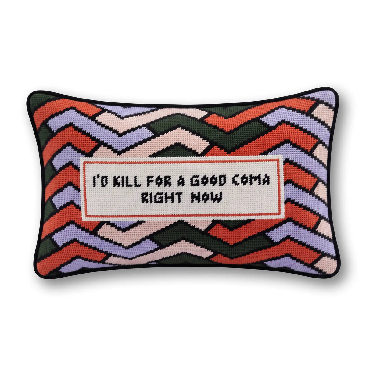 Good Coma Needlepoint Pillow - Starry Skies Austin