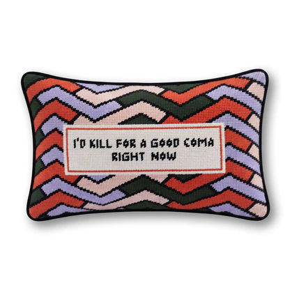 Good Coma Needlepoint Pillow - Starry Skies Austin
