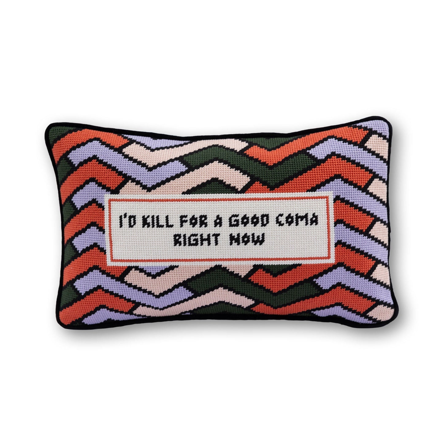 Good Coma Needlepoint Pillow - Starry Skies Austin