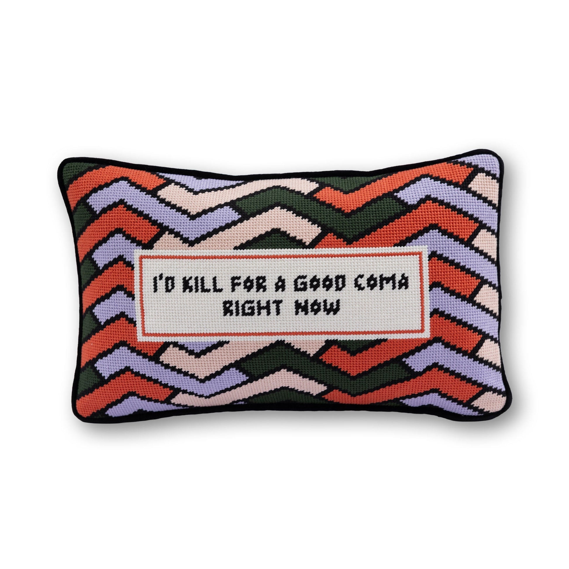 Good Coma Needlepoint Pillow - Starry Skies Austin