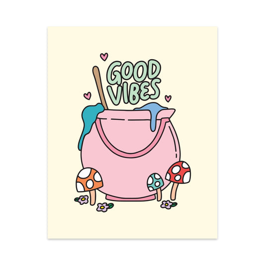 Good Vibes Unframed Art Print - Starry Skies Austin