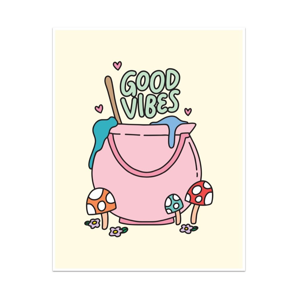 Good Vibes Unframed Art Print - Starry Skies Austin