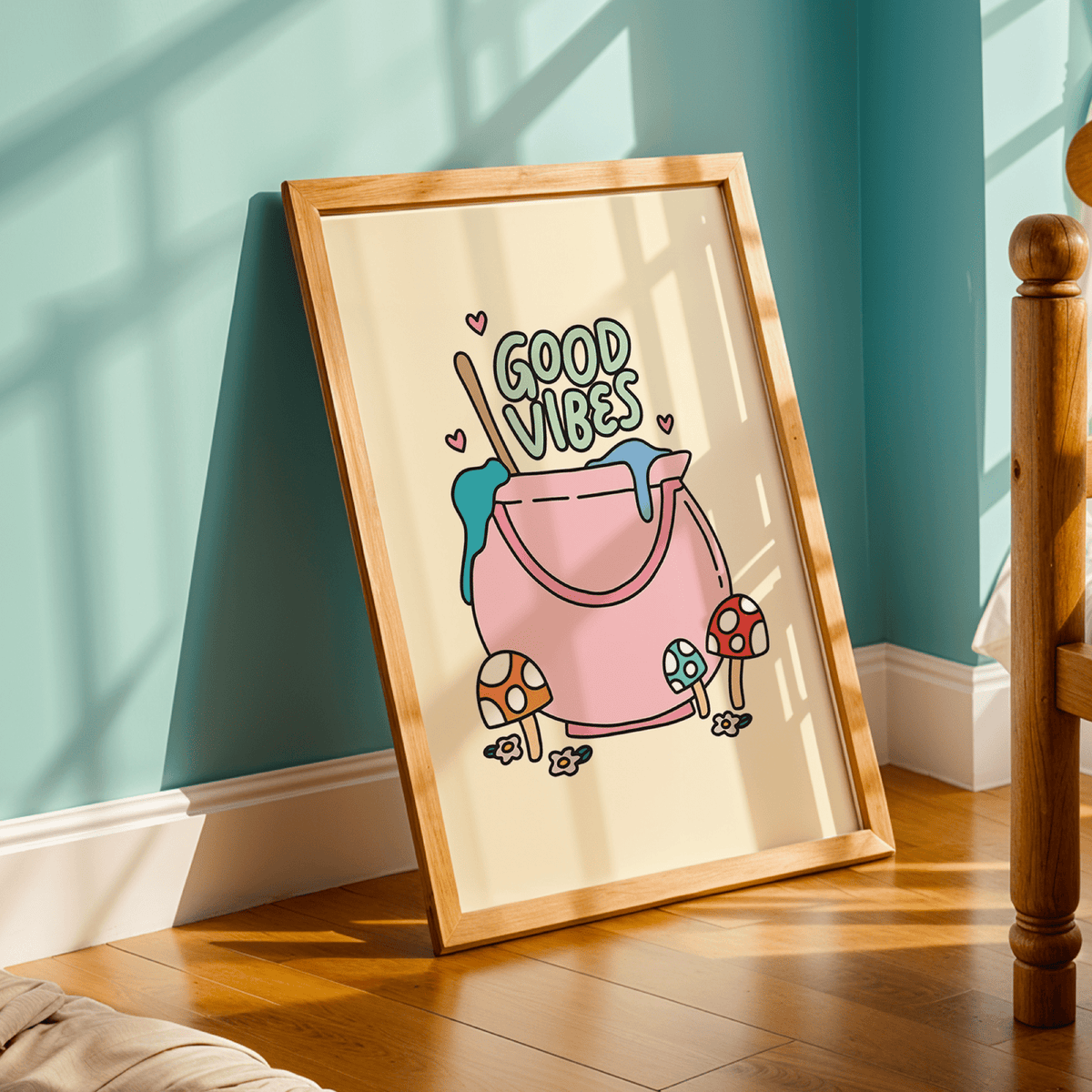 Good Vibes Unframed Art Print - Starry Skies Austin