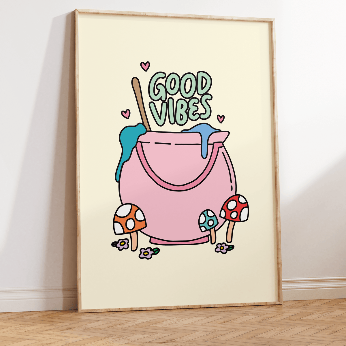 Good Vibes Unframed Art Print - Starry Skies Austin