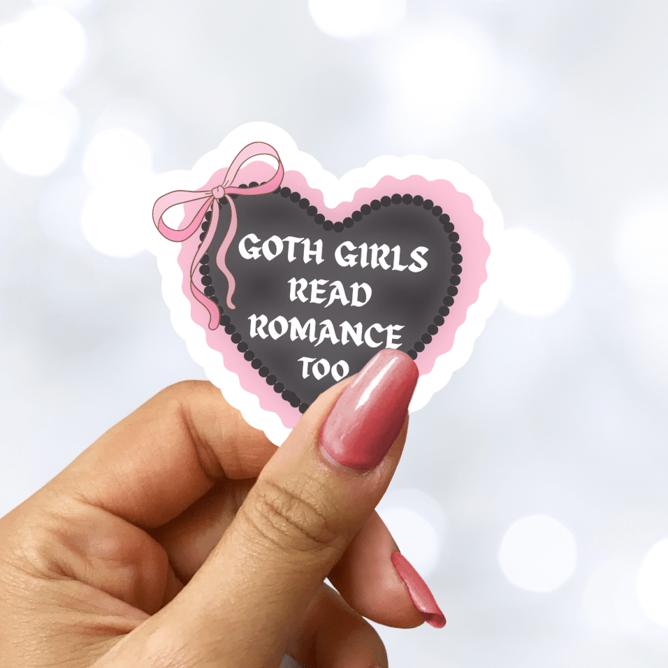 Goth Girls Read Romance Too Sticker - Starry Skies Austin