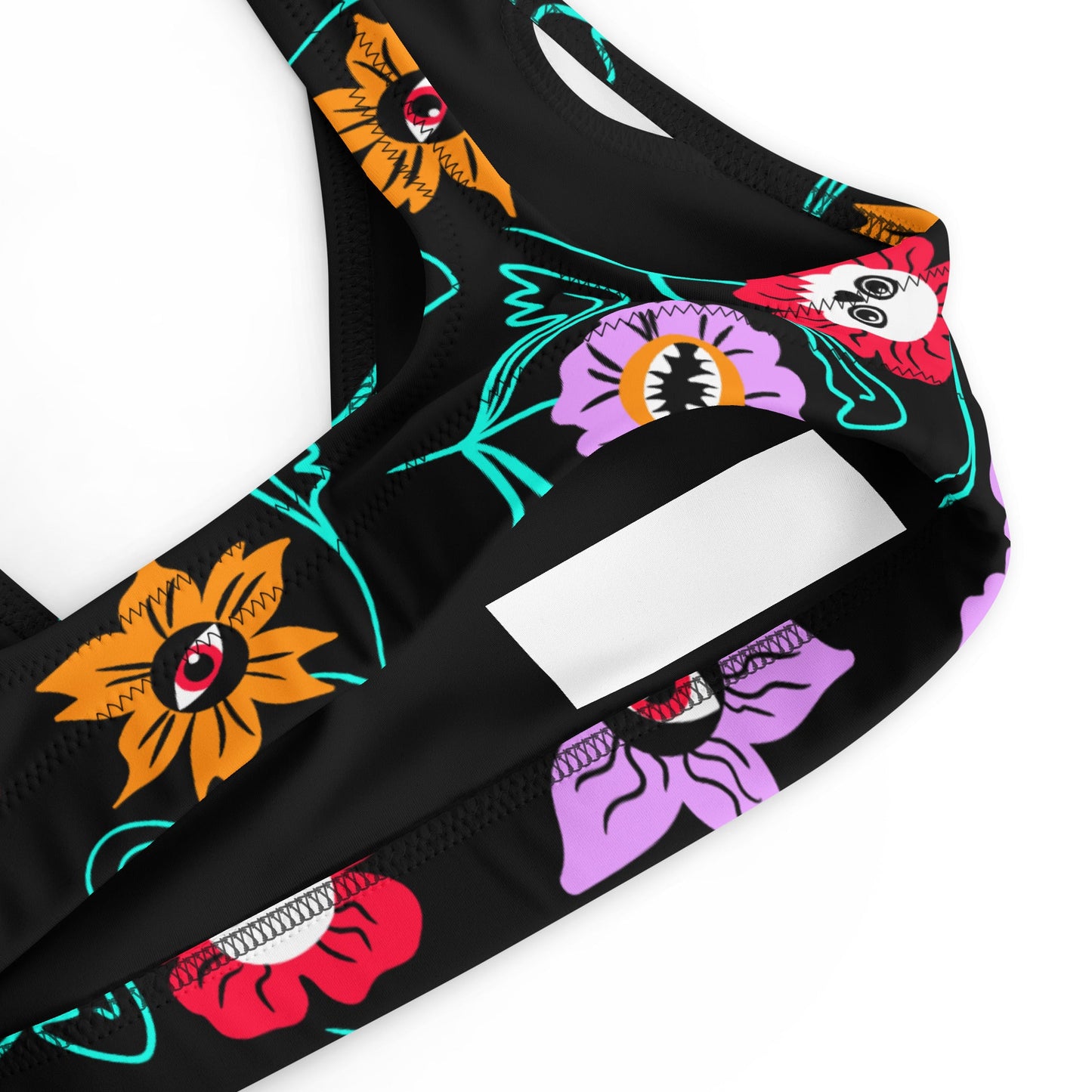 Gothic Floral Padded Bikini Top - Starry Skies Austin