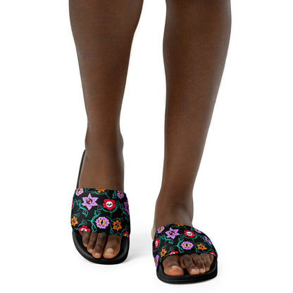 Gothic Floral Women's slides - Starry Skies Austin