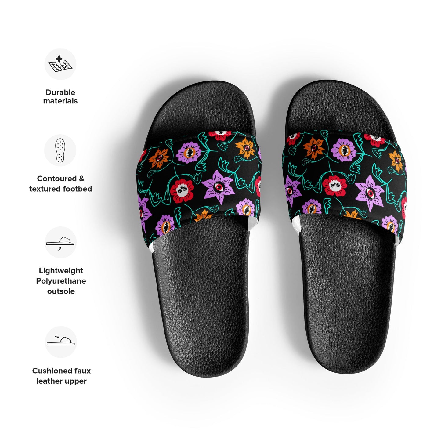 Gothic Floral Women's slides - Starry Skies Austin