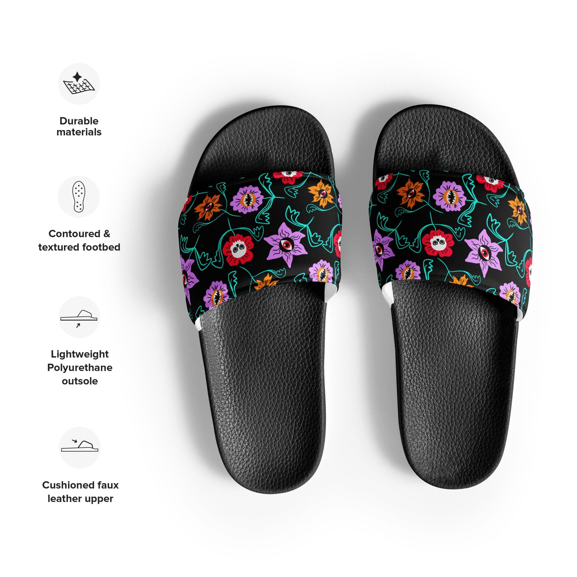 Gothic Floral Women's slides - Starry Skies Austin