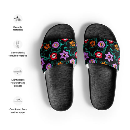 Gothic Floral Women's slides - Starry Skies Austin