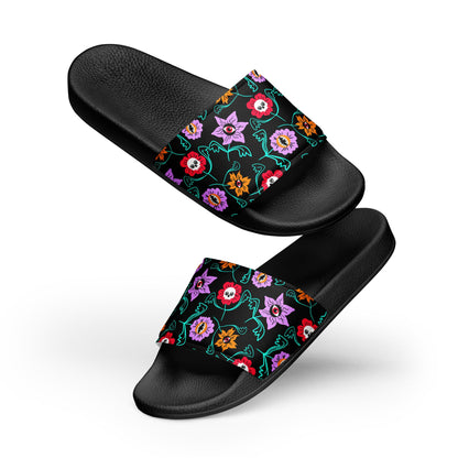 Gothic Floral Women's slides - Starry Skies Austin