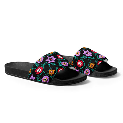 Gothic Floral Women's slides - Starry Skies Austin