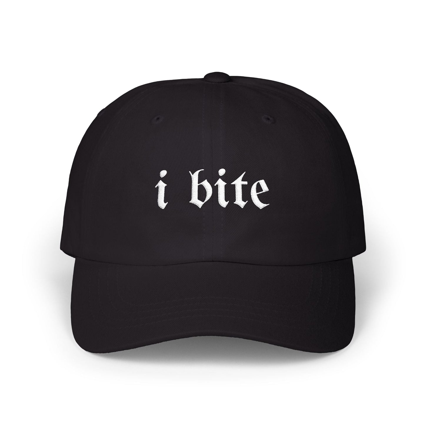 Gothic Sarcastic I Bite Dad Hat - Starry Skies Austin