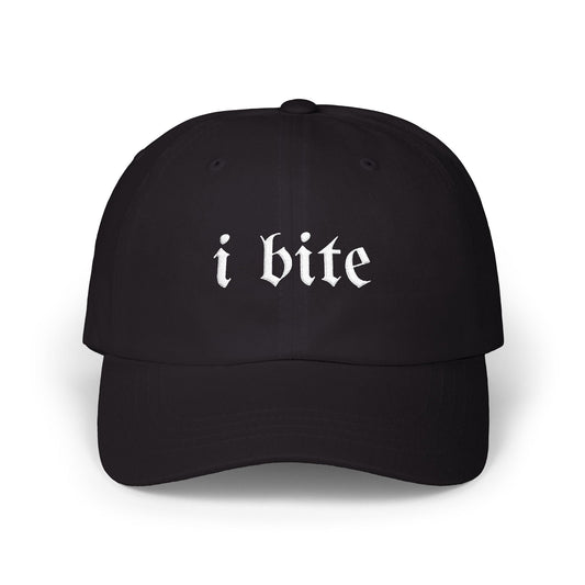 Gothic Sarcastic I Bite Dad Hat - Starry Skies Austin