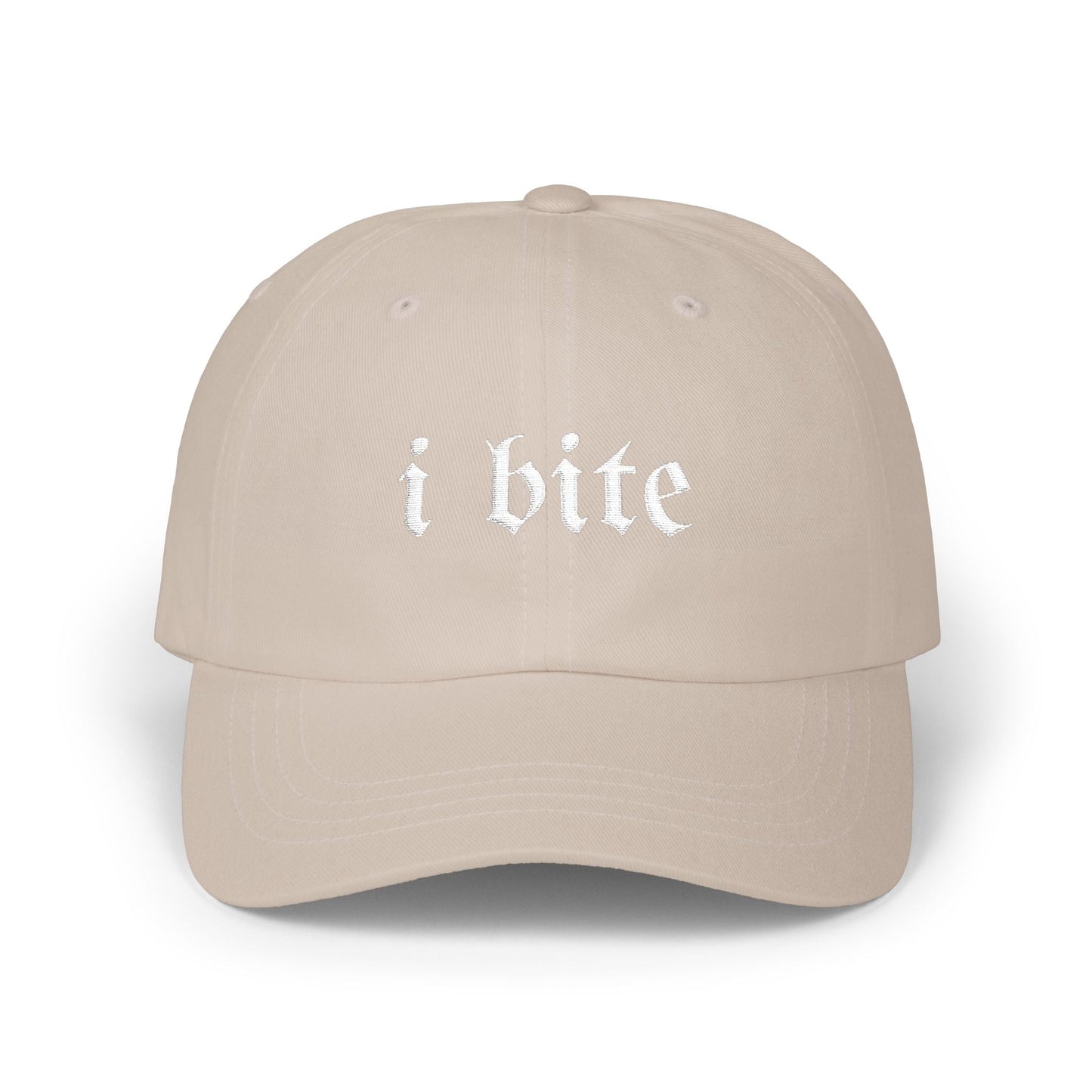Gothic Sarcastic I Bite Dad Hat - Starry Skies Austin