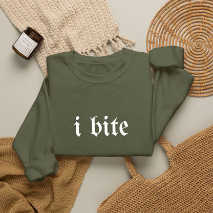Gothic Sarcastic I Bite Sweatshirt - Starry Skies Austin