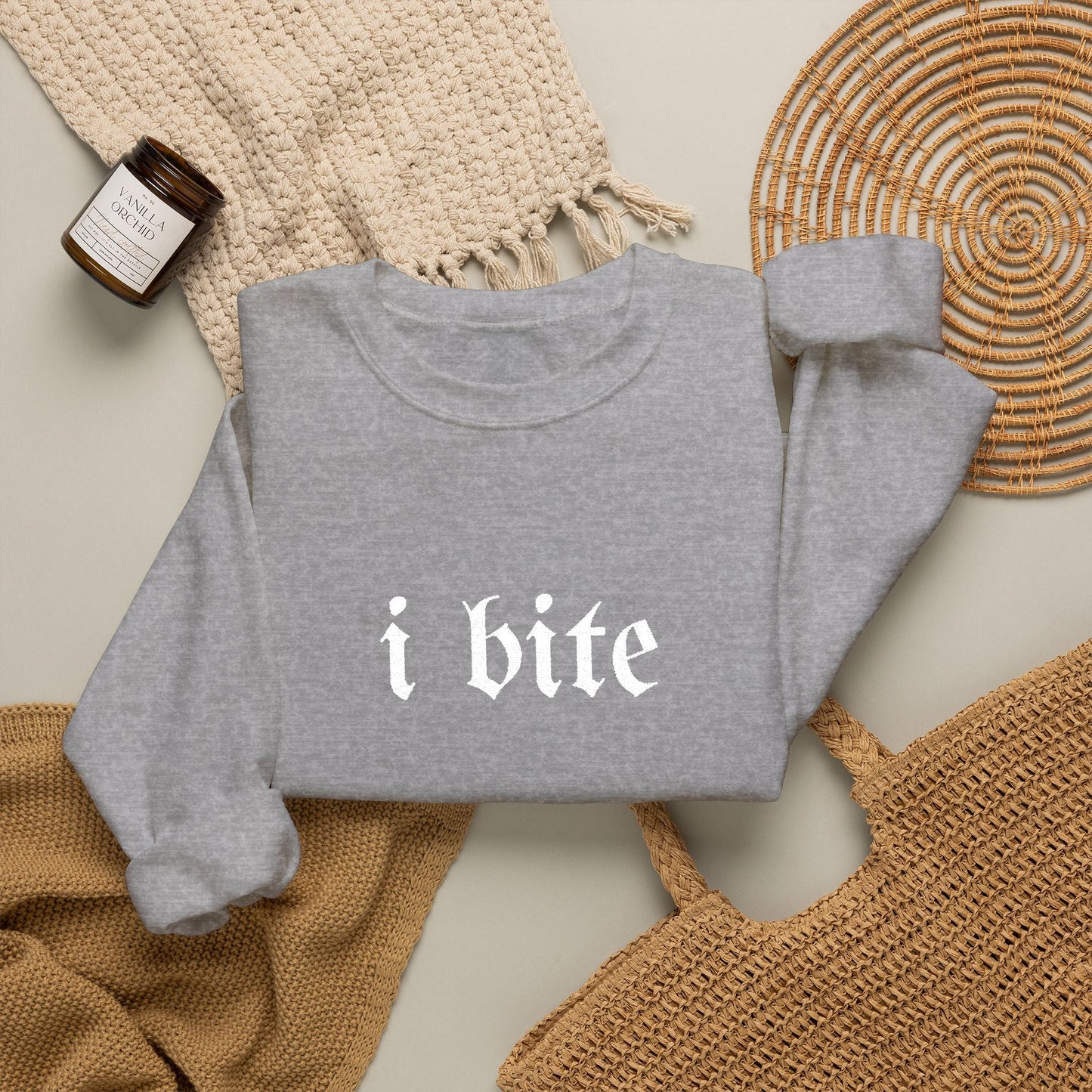 Gothic Sarcastic I Bite Sweatshirt - Starry Skies Austin