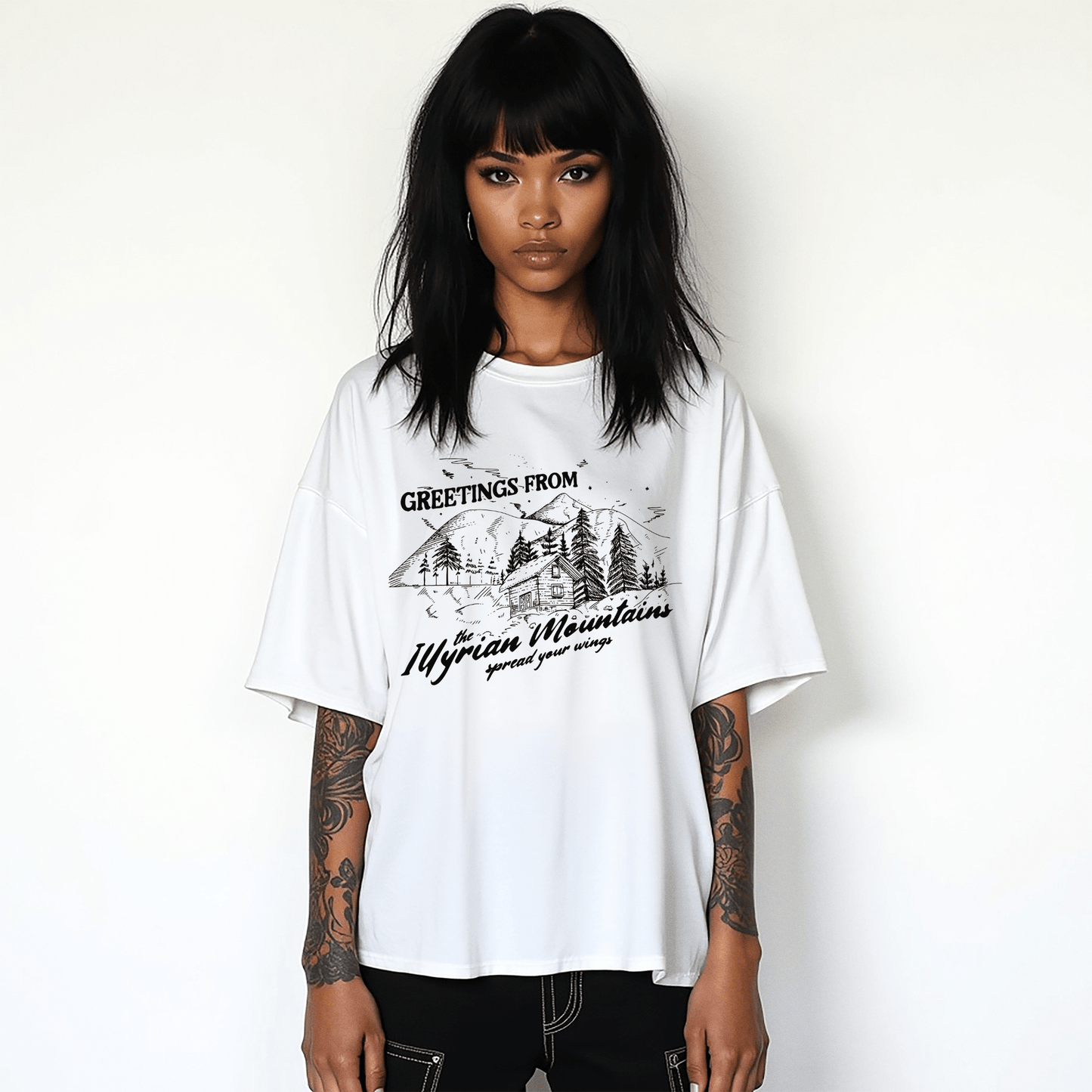 Greetings From the Illyrian Mountains Softstyle Tee - Starry Skies Austin